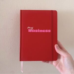 Target x Tabitha Brown Red “My Business” Lined Journal Notebook w Closure Band